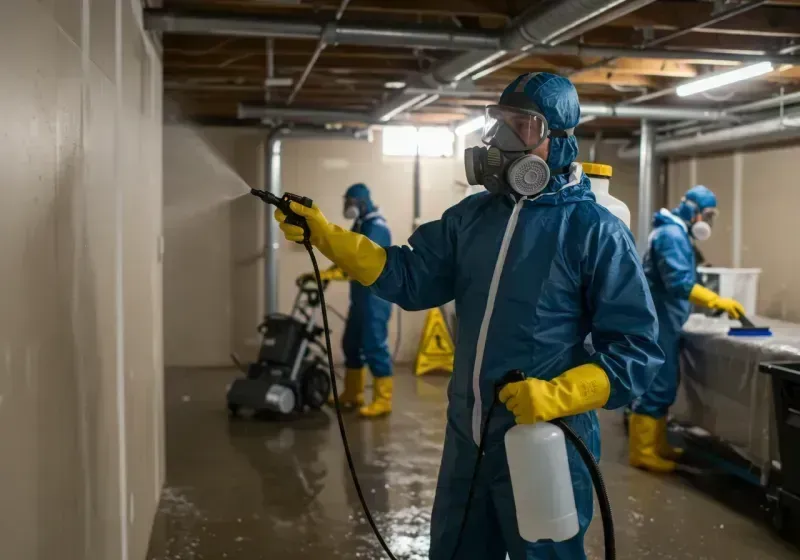 Basement Sanitization and Antimicrobial Treatment process in Rio Verde, AZ